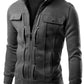 Mexican Style Jacket For Men, Charcoal